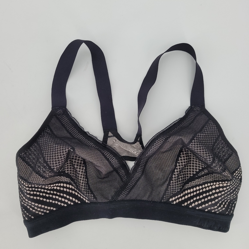Lululemon awake to lace nlack nude bra size DD 32